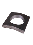 Welding plate for front loader tines - Bent