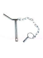 Upper link pin - safety pin cat. 1 Ø 19mm - 135/151mm - compl. with chain and linch pin