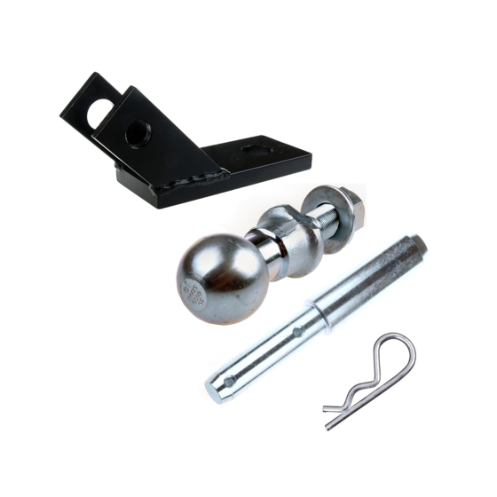 Anti-twist device incl. tractor rail bolt, step bolt with split pin
