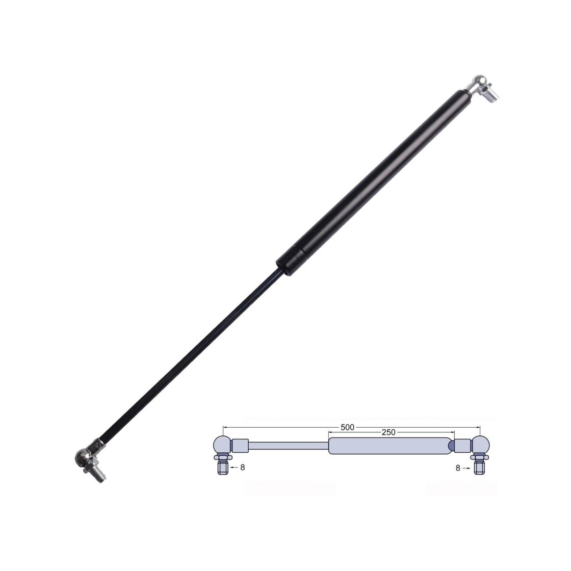 Gasdruckdämpfer Dachluke 235mm Für Deutz-Fahr Agrostar Und Agrotron 4414159 1
