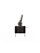 Toggle switch metal - 12V/20A with pilot light