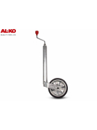 Originales AL-KO Stützrad für PKW Anhänger mit einer Tragkraft von bis zu 300kg und einem Rohrdurchmesser von 48 mm.