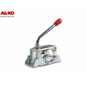 verzinkter Klemmhalter der Firma AL-KO für Stützräder, Stützfüße oder Schiebestützen mit einem Rohrdurchmesser von 48 mm.
