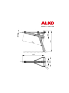 AL-KO Steckstütze Compact 800 kg lang