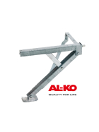 AL-KO swivel support COMPACT 600kg, length 404 mm, support height 480mm, front right, rear left