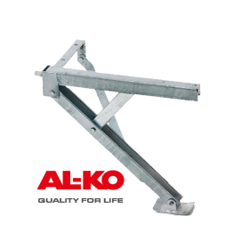 AL-KO swivel support COMPACT 600kg, length 404 mm, support height 480mm, front left, rear right