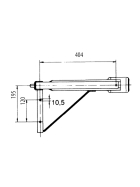 AL-KO Ausdrehstütze COMPACT 600kg, Länge 404 mm, Stützhöhe 480mm, vorne links,hinten rechts