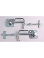 two galvanized dropside fasteners incl. two suitable counter holders size 1