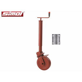 semi-automatic support wheel 1500 kg with Simol mounting...