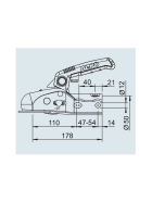 AL-KO AK 161 - 50 mm ball coupling braked trailers up to 1.600 kg incl. soft dock