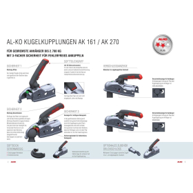 AL-KO AK 270 - 50mm ball coupling braked trailers up to 2.700kg incl. soft dock