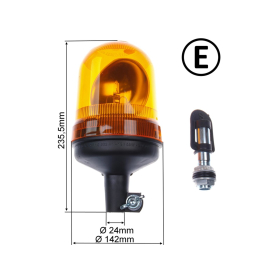 WAMO omnidirectional beacon to plug on, 12V, orange,...