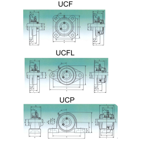 Gehäuselager Stehlager Flanschlager UCP UCF UCFL 202 - 218 diverse Größen