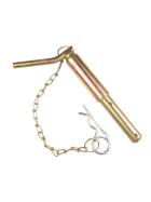 Lower link pin - safety pin - universal Cat. 1-2 lower link Ø 22-28 mm - complete with chain and spring cotter