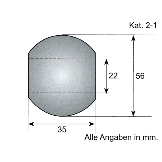 Unterlenker Kugel Kat. 2-1