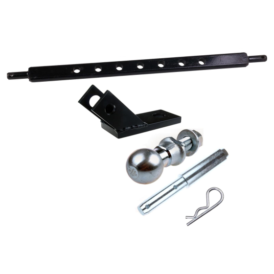 Verdrehsicherung inkl. Ackerschienenbolzen, Stufenbolzen mit Splint, inkl. Ackerschiene