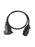 Extension cable - adapter cable 1.0m 7 to 13-pin 12V