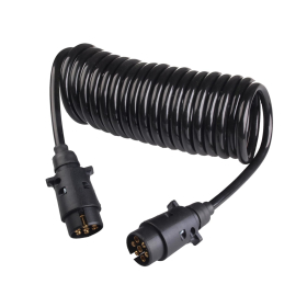 Spiral connection cable approx. 4.5 m 7-pin plastic plug...