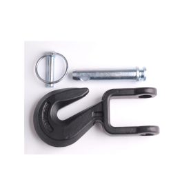 black agricultural rail hook incl. pin and lynch pin...