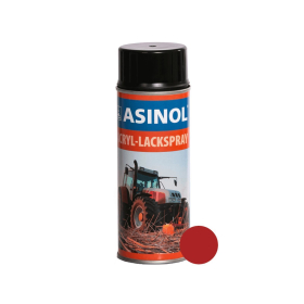 Spray can with red colour RAL 3000