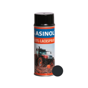 Spray can with black colour RAL 9011