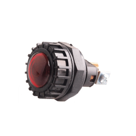 black pilot light made of plastic with a red glass 12 -...