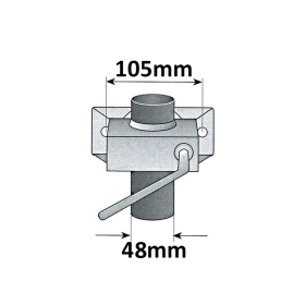 Car trailer accessory set: support wheel, supports, clamp, wedges incl. holder, box safety device, lock and adapter