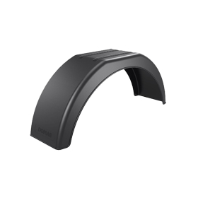 black fender 220 x 790 mm made of plastic for car trailers