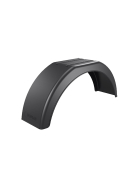 black fender 220 x 790 mm made of plastic for car trailers