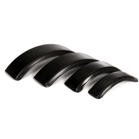 black mudguards for tractor front wheels made of plastic