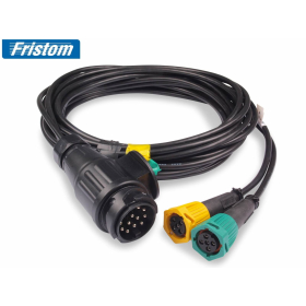 LED tail lights 12V / 24V dynamic indicators, 5 m cable set with 13 pin plug