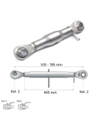 Standard Gewindeoberlenker M30 x 3,5 mm mit einer Hülsenlänge von 180 bis 510 mm.
