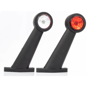 pre-wired LED clearance light with red and white disc for...