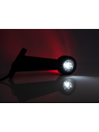 2x LED clearance light / marker light 12-30 V straight arm