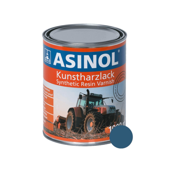 Dose mit azurblauer Farbe RAL 5009