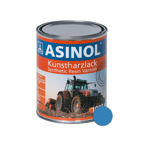 Dose mit lichtblauer Farbe RAL 5012