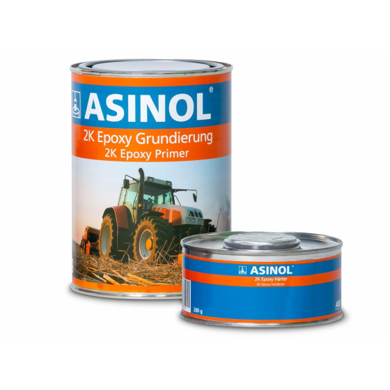 2K Epoxid Grundierung in RAL 7032 inklusive Härter von der Firma ASINOL