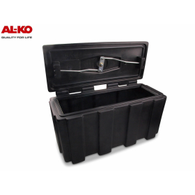 schwarze Kunststoff Staubox von der Firma AL-KO mit der...