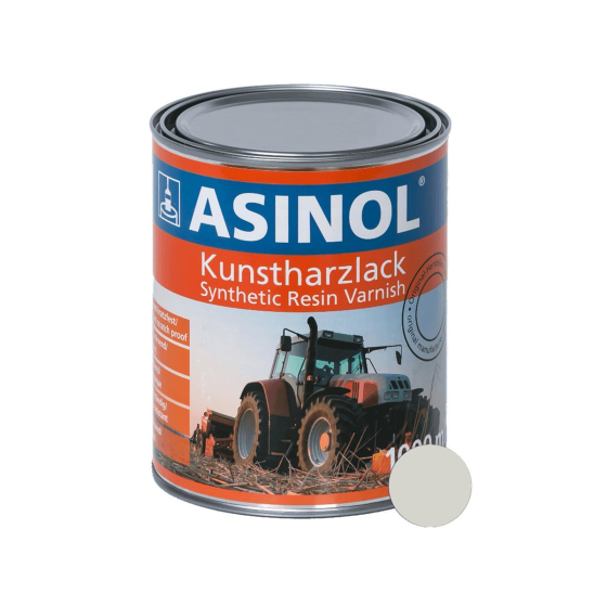 Dose mit grauweisser Farbe RAL 9002