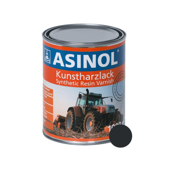 Dose mit graphitschwarzer Farbe RAL 9011
