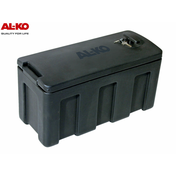 schwarze Kunststoff Staubox von der Firma AL-KO