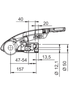 AL-KO AKS 3004 Kugelkupplung + Ball + Diebstahlsicherung