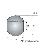 4 x Unterlenker Kugel Kat. 2