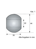 Unterlenker Kugel Kat.1 - 4er Set