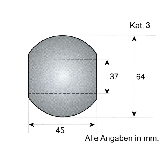 4 x Unterlenker Kugel Kat. 3