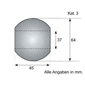 4 x Unterlenker Kugel Kat. 3