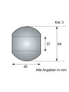 4 x Unterlenker Kugel Kat. 3