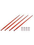 Frontlader Zinken 1100 mm 4 x + Konushülse 100 mm 4 x im Set