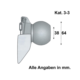 Unterlenker Fangprofil Kat. 3-3
