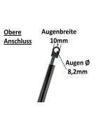 2 x  Gasdruckfeder - Gasdruckdämpfer 750N